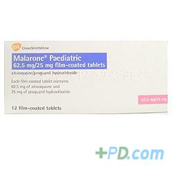 Malarone Paediatric 12 Tablets
