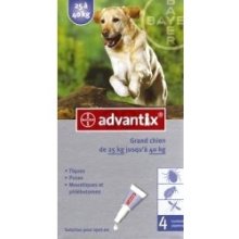 Advantix 400 Dog 25kg+ over 4'S
