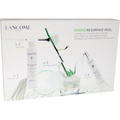 Lancome Resurface Peel Skin Renewing Set Outer Box Imperfect