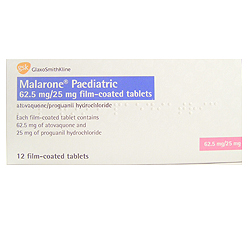 Malarone Paediatric 12 Tablets